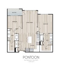 Pontoon & Wake 1207 floor plan